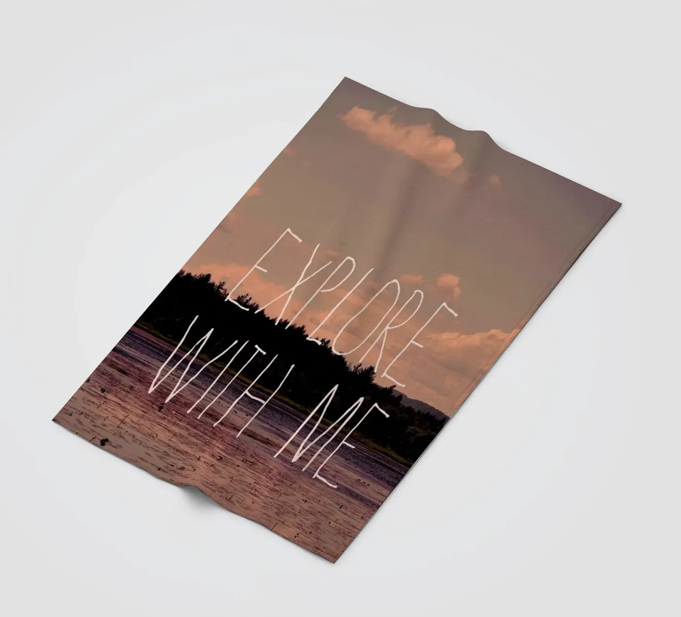 Explore with me Fleecedecke von Vintage Skies