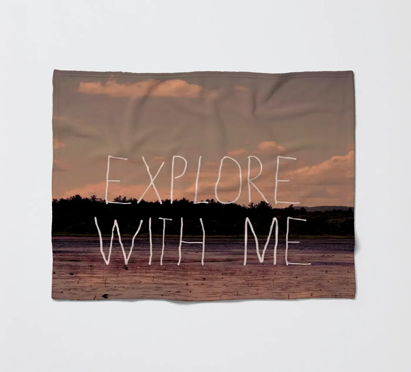 Explore with me Fleecedecke von Vintage Skies