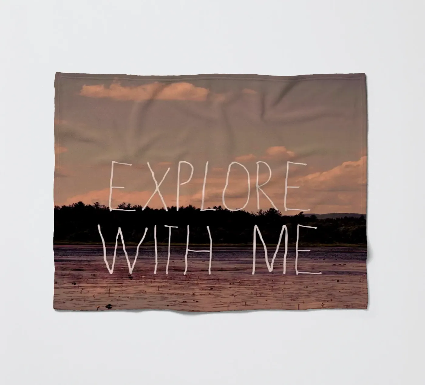 Explore with me fleecedeken van Vintage Skies