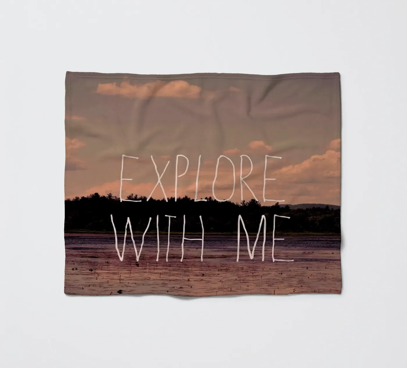 Explore with me Fleecedecke von Vintage Skies