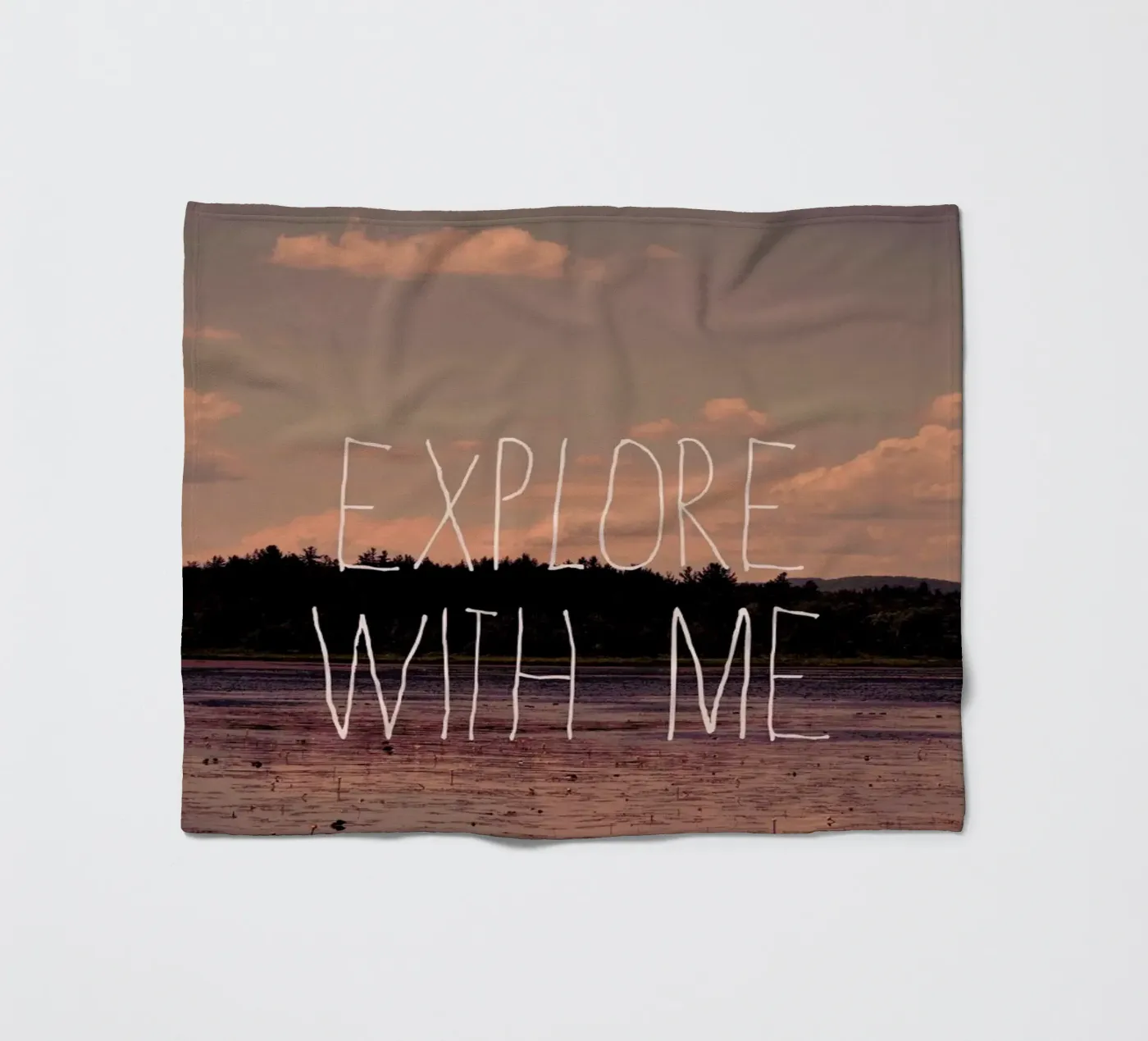 Explore with me fleecedeken van Vintage Skies
