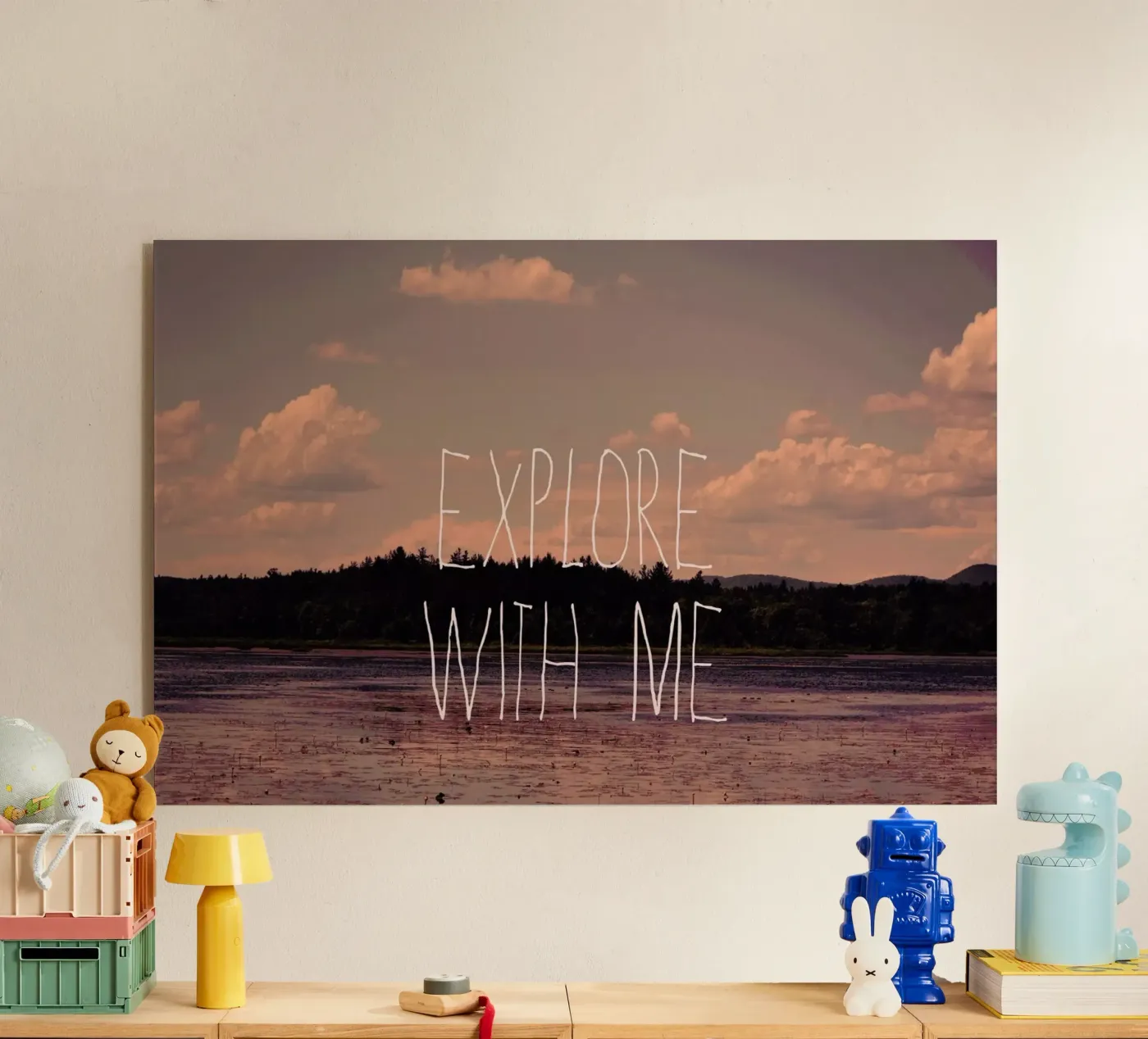 Explore with me Acryl-Glas von Vintage Skies