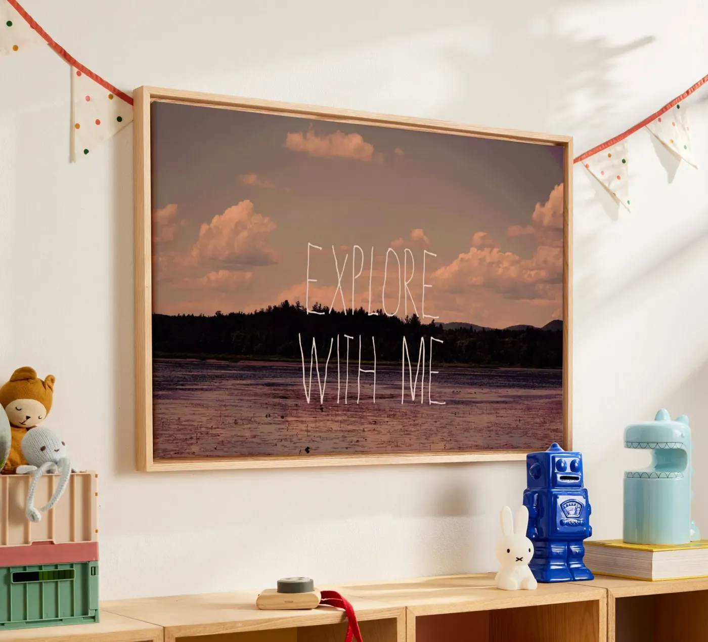 Explore with me tela da Vintage Skies