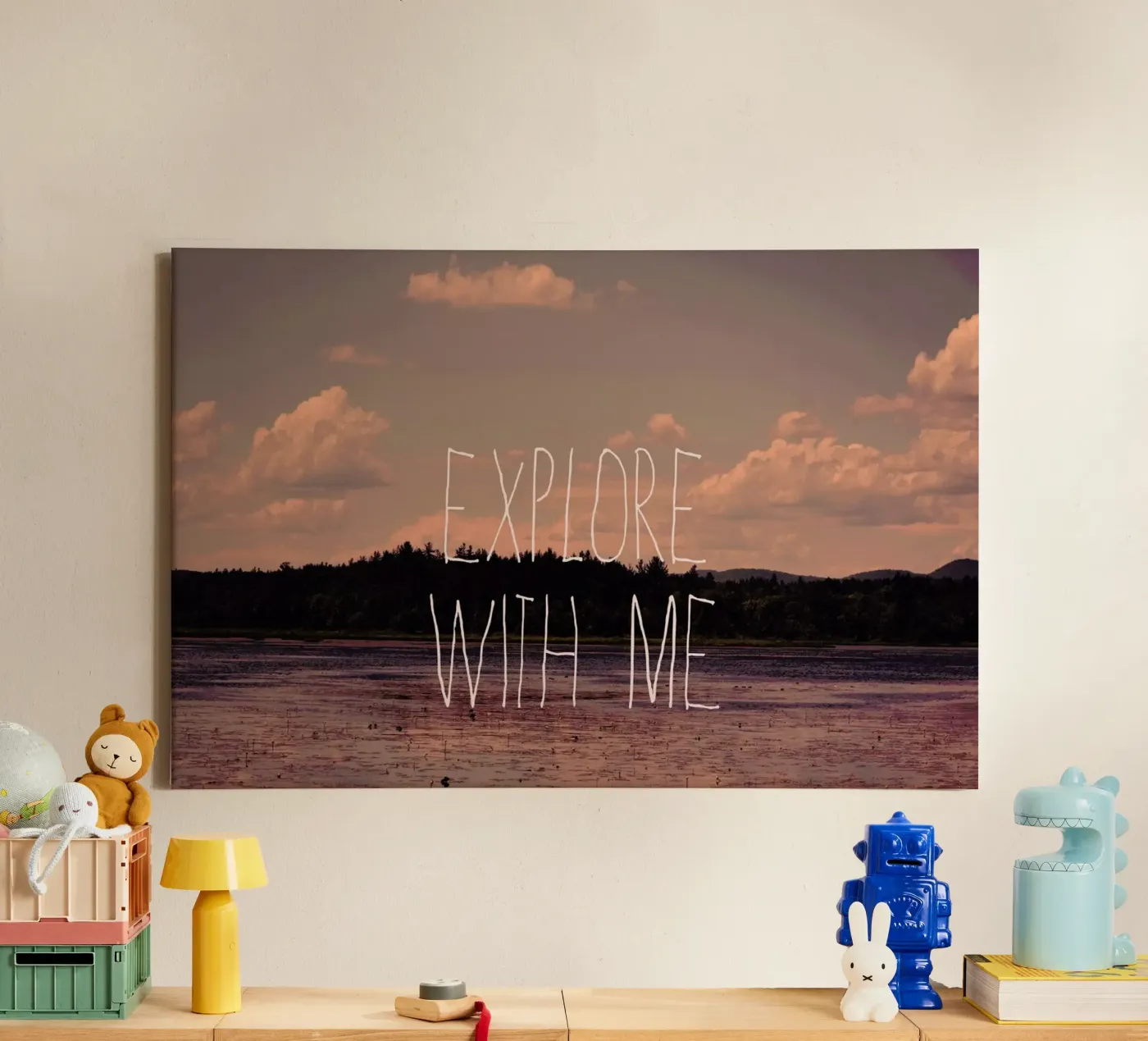 Explore with me tela da Vintage Skies