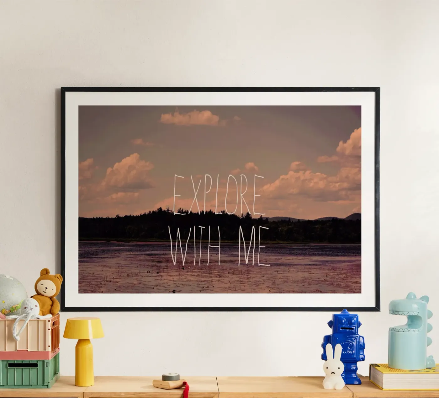 Explore with me poster van Vintage Skies