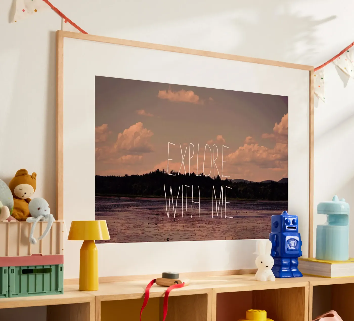 Explore with me poster van Vintage Skies