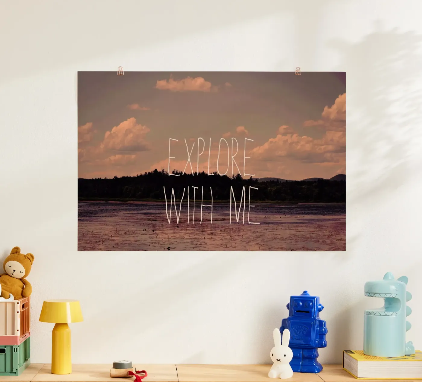 Explore with me poster van Vintage Skies