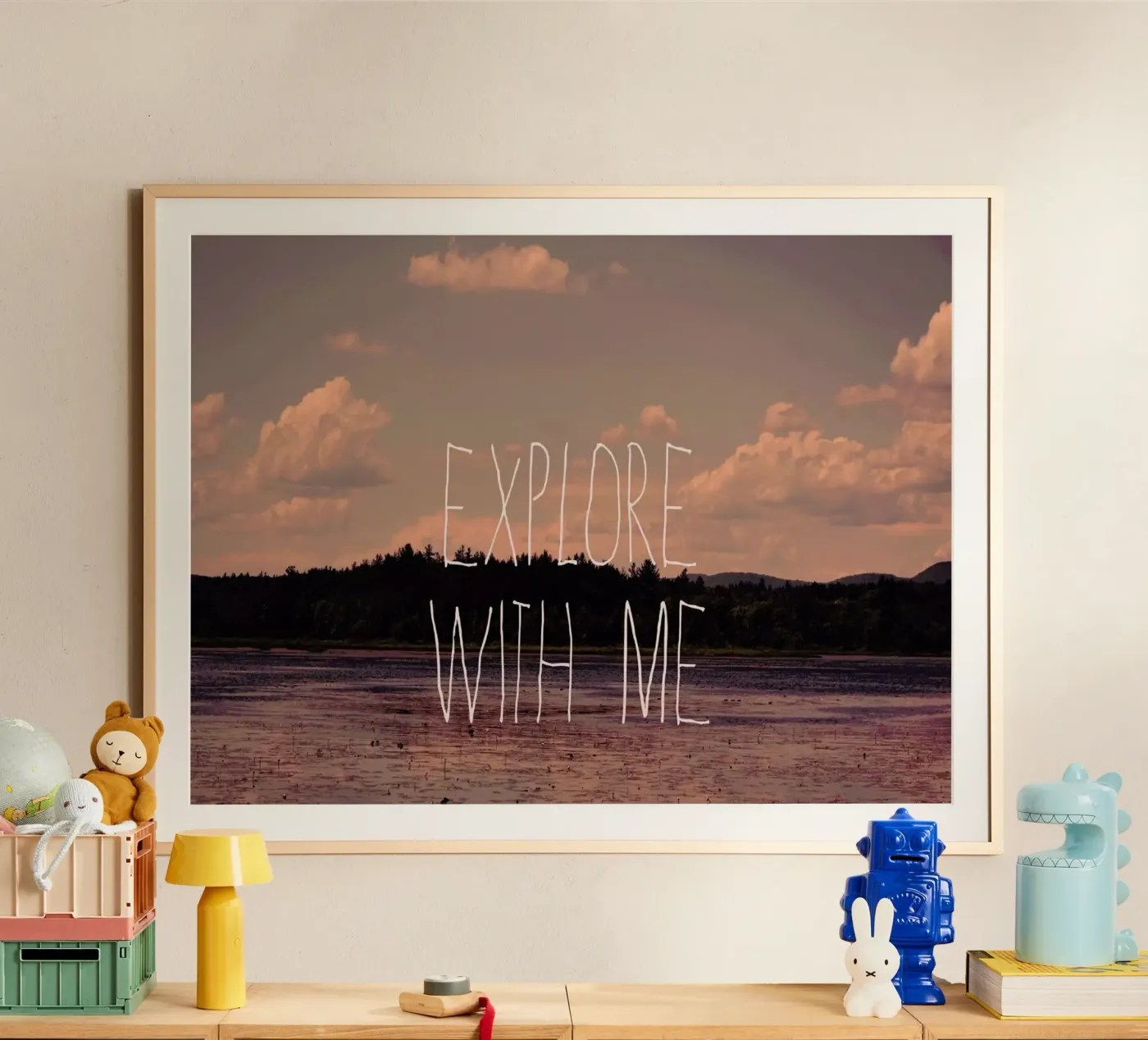 Explore with me poster van Vintage Skies
