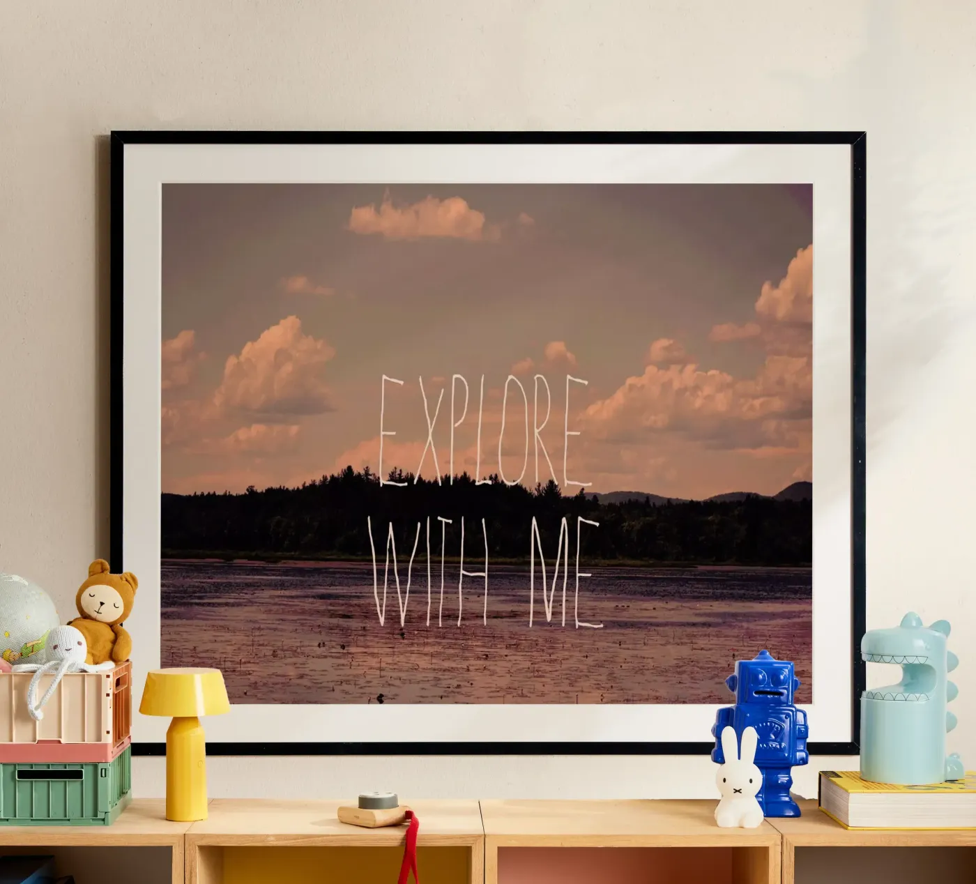 Explore with me poster van Vintage Skies