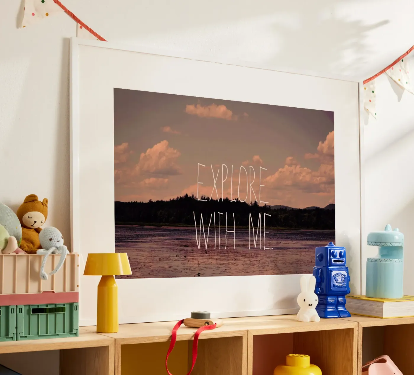 Explore with me poster van Vintage Skies