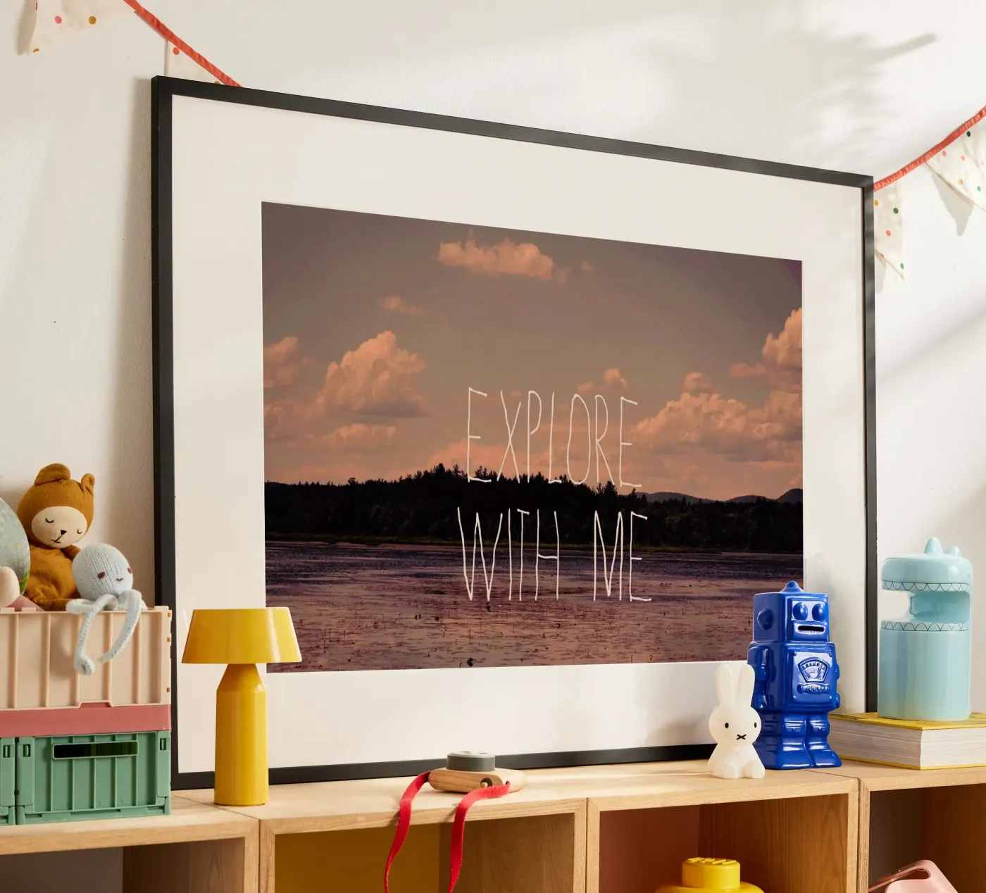 Explore with me poster van Vintage Skies