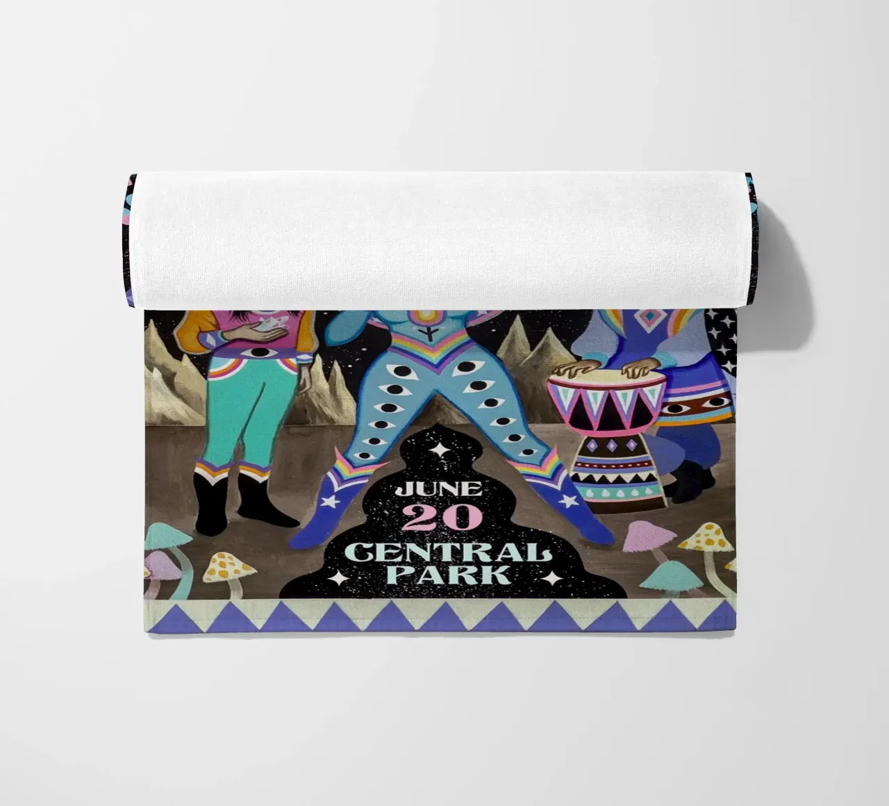 Poster degli Esploratori del Funk Globale telo mare da mamass