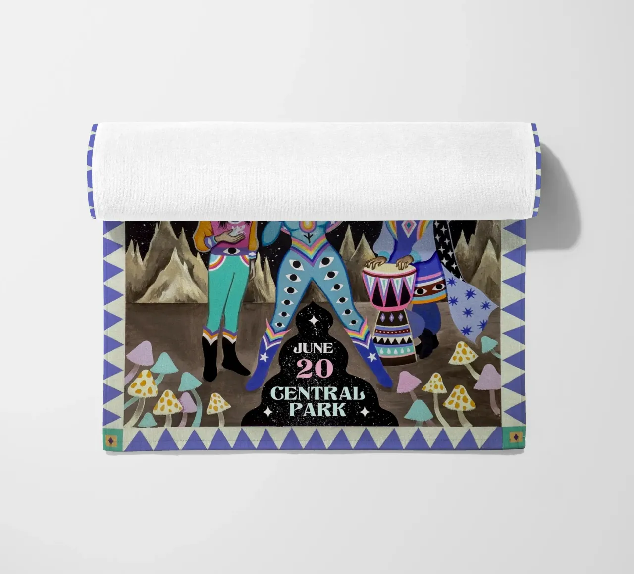 Poster degli Esploratori del Funk Globale telo mare da mamass