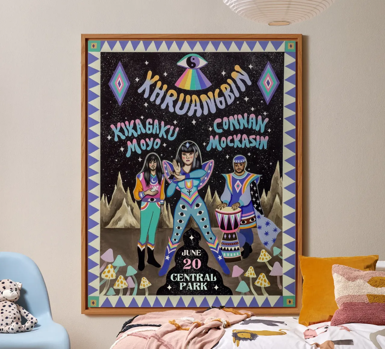 Poster degli Esploratori del Funk Globale alluminio dibond da mamass