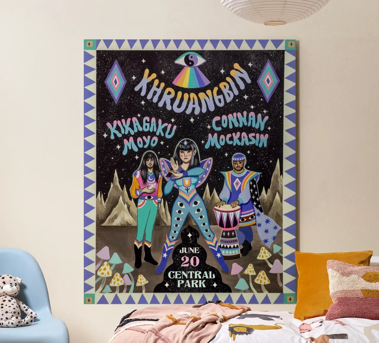 Poster degli Esploratori del Funk Globale alluminio dibond da mamass