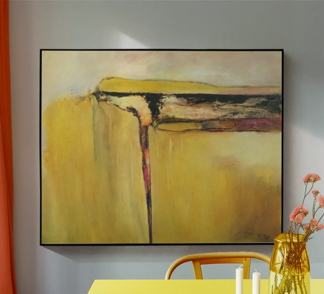 Giallo II plexiglass da Anita Gewald