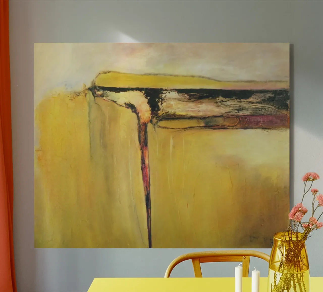 Giallo II plexiglass da Anita Gewald