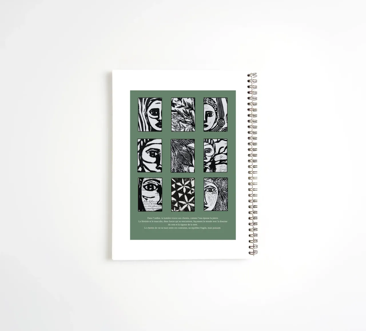 Light in the shadows spiral notebook by apoplasticienne
