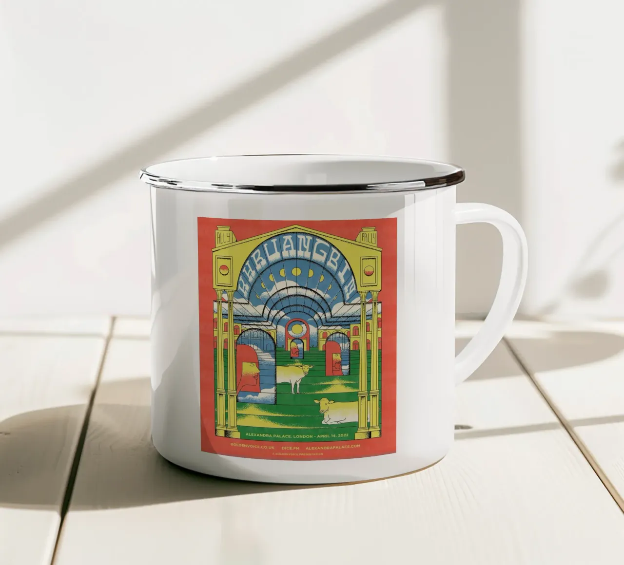Verträumte Vibes, funkige Rhythmen Emaille Tasse von mamass