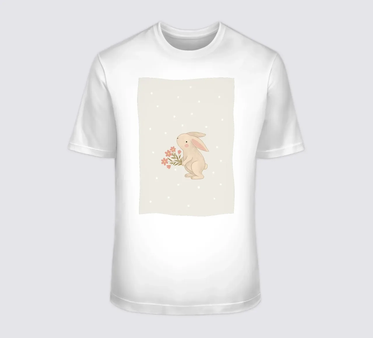 Coniglietto con fiori t-shirt da apple crumble