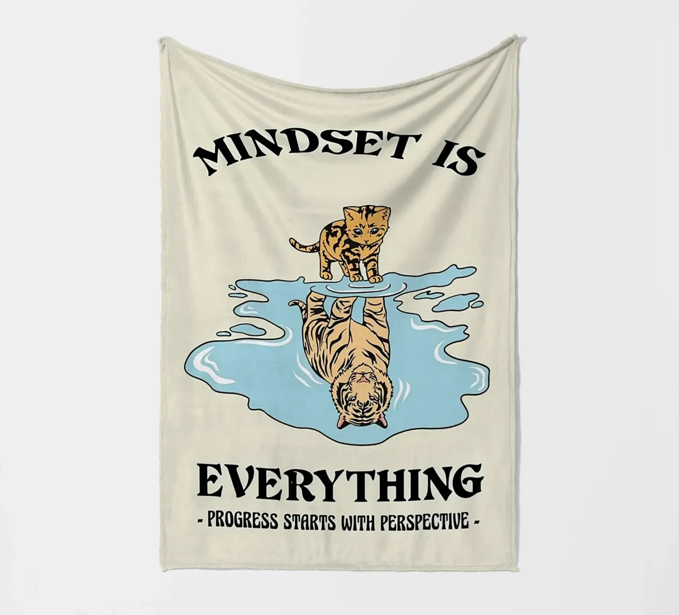 Mindset is alles fleecedeken van Jasonheeran