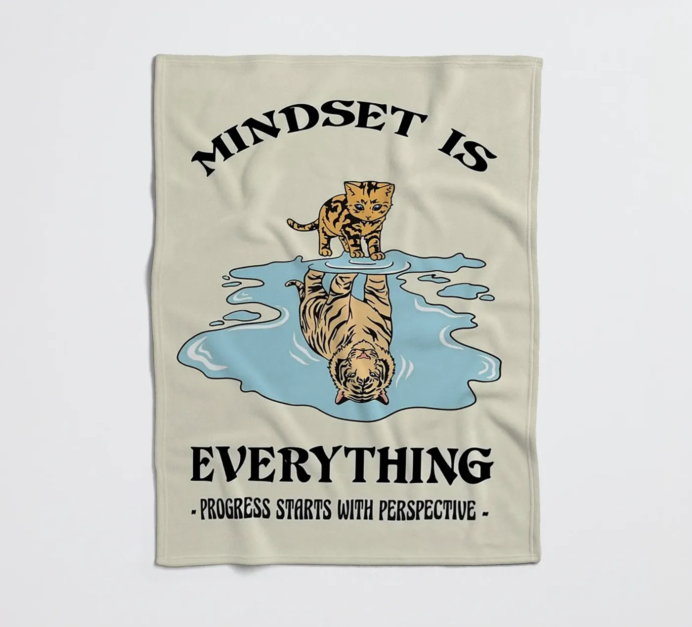Mindset is alles fleecedeken van Jasonheeran