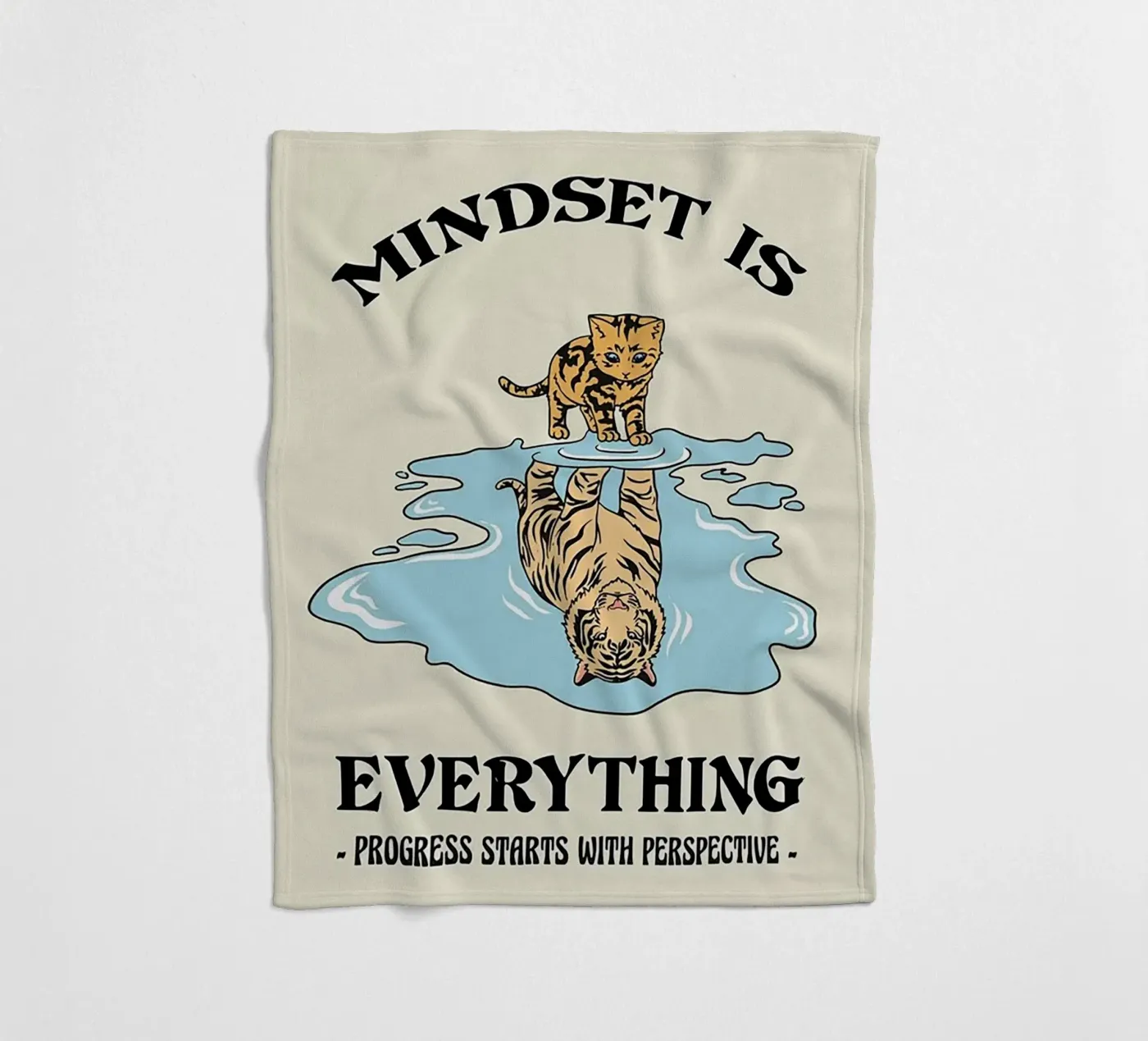 Mindset is alles fleecedeken van Jasonheeran
