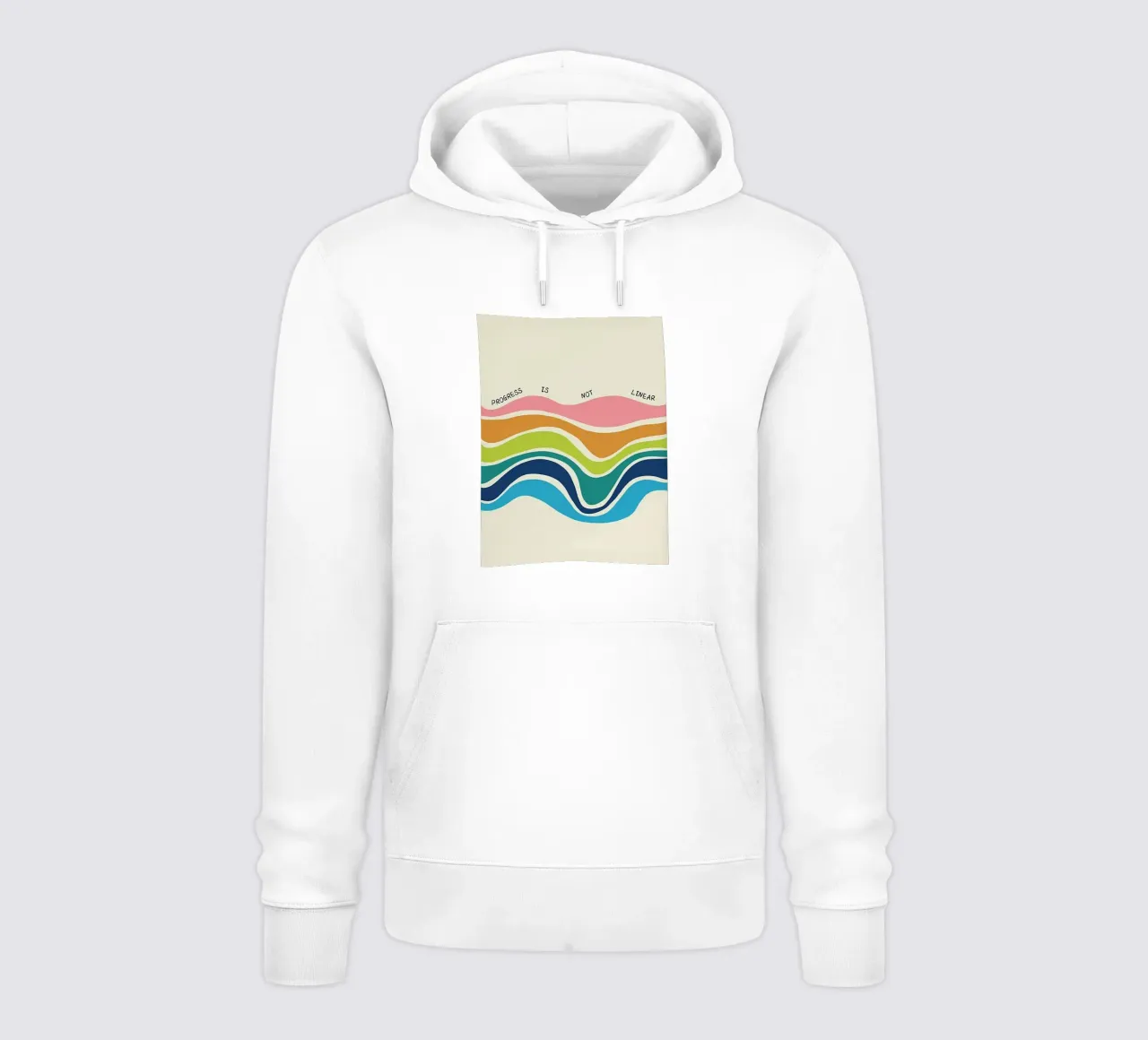 El progreso no es lineal sudadera con capucha de Jasonheeran