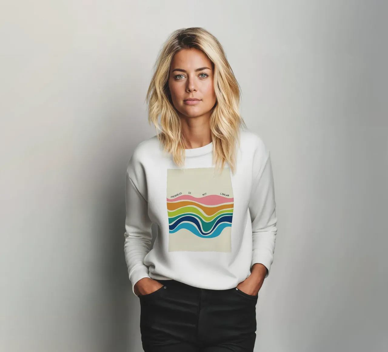 Fortschritt ist nicht linear Sweatshirt von Jasonheeran