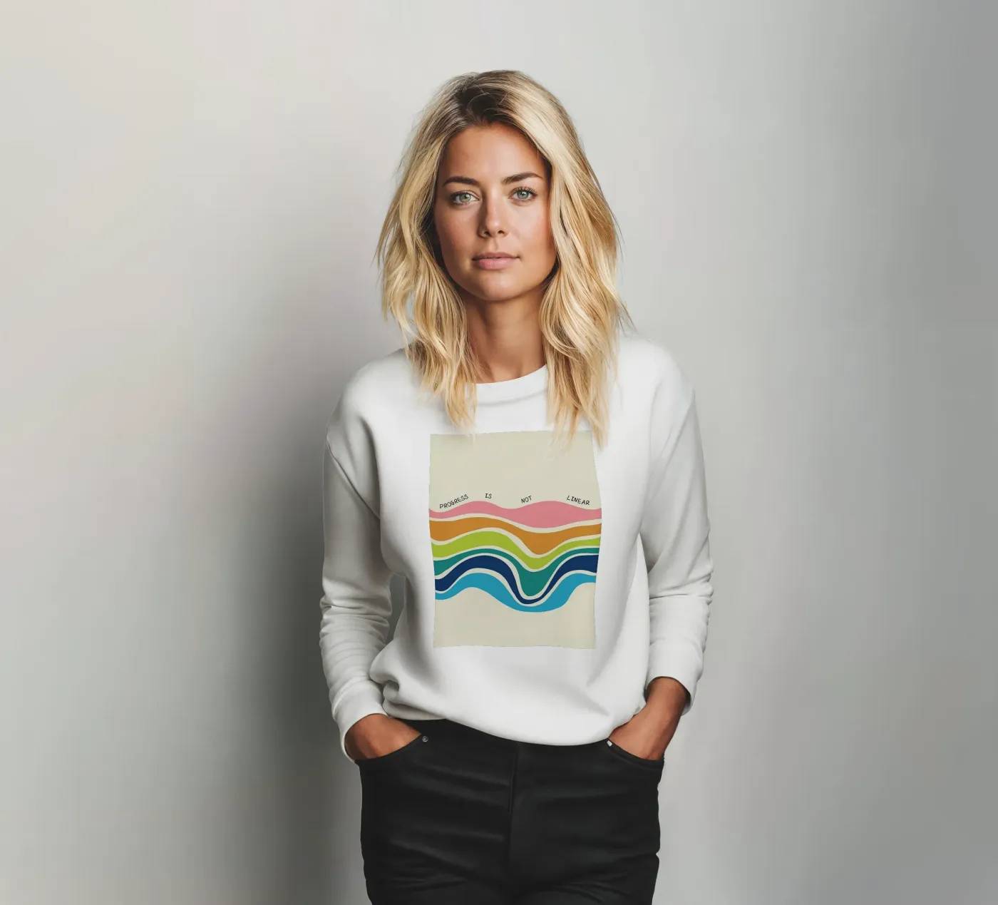 Progress Is Not Linear sweatshirt by Jasonheeran