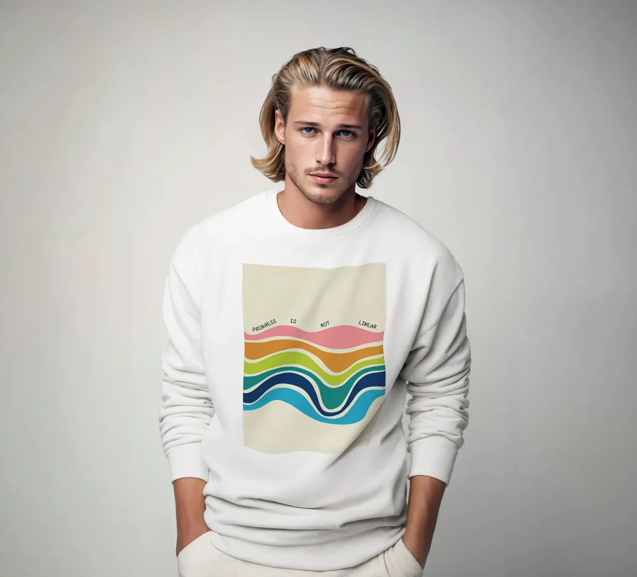 Fortschritt ist nicht linear Sweatshirt von Jasonheeran