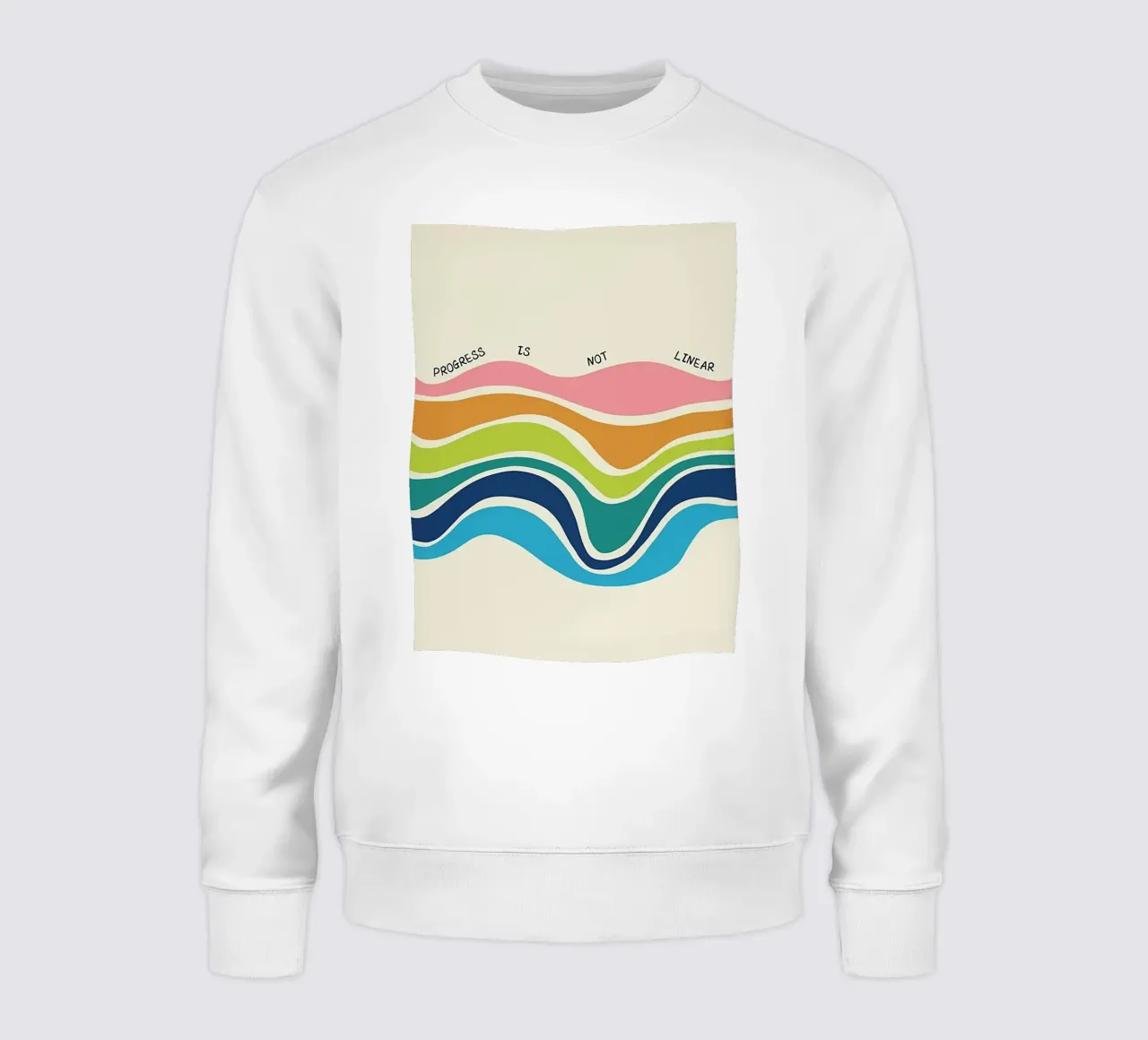 Fortschritt ist nicht linear Sweatshirt von Jasonheeran