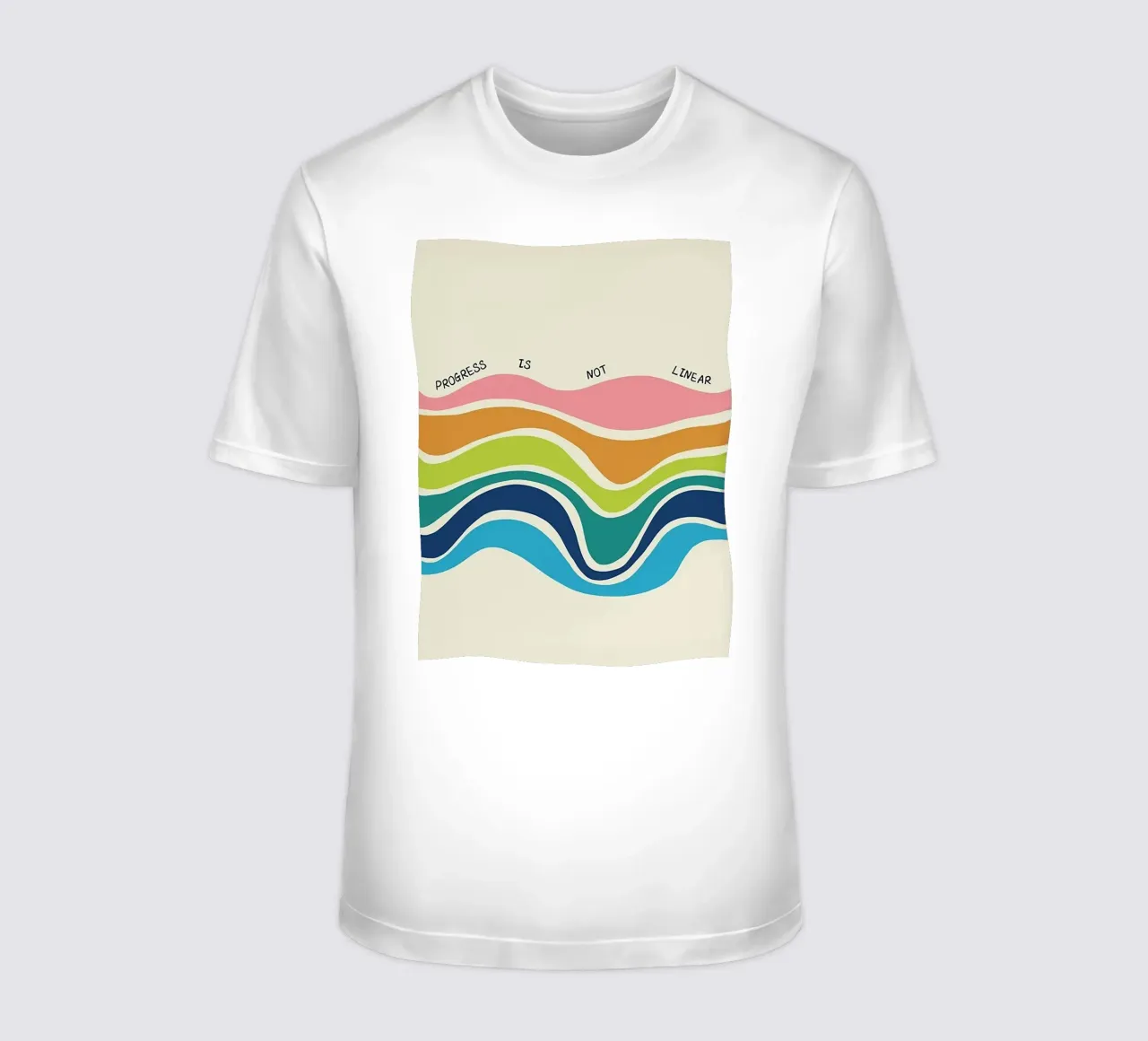 Il progresso non è lineare t-shirt da Jasonheeran