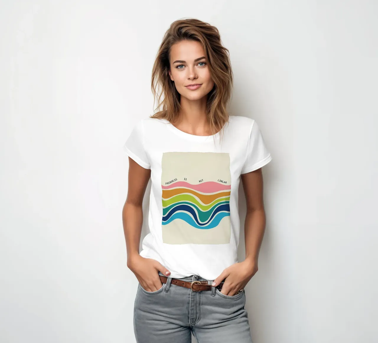 Il progresso non è lineare t-shirt da donna da Jasonheeran