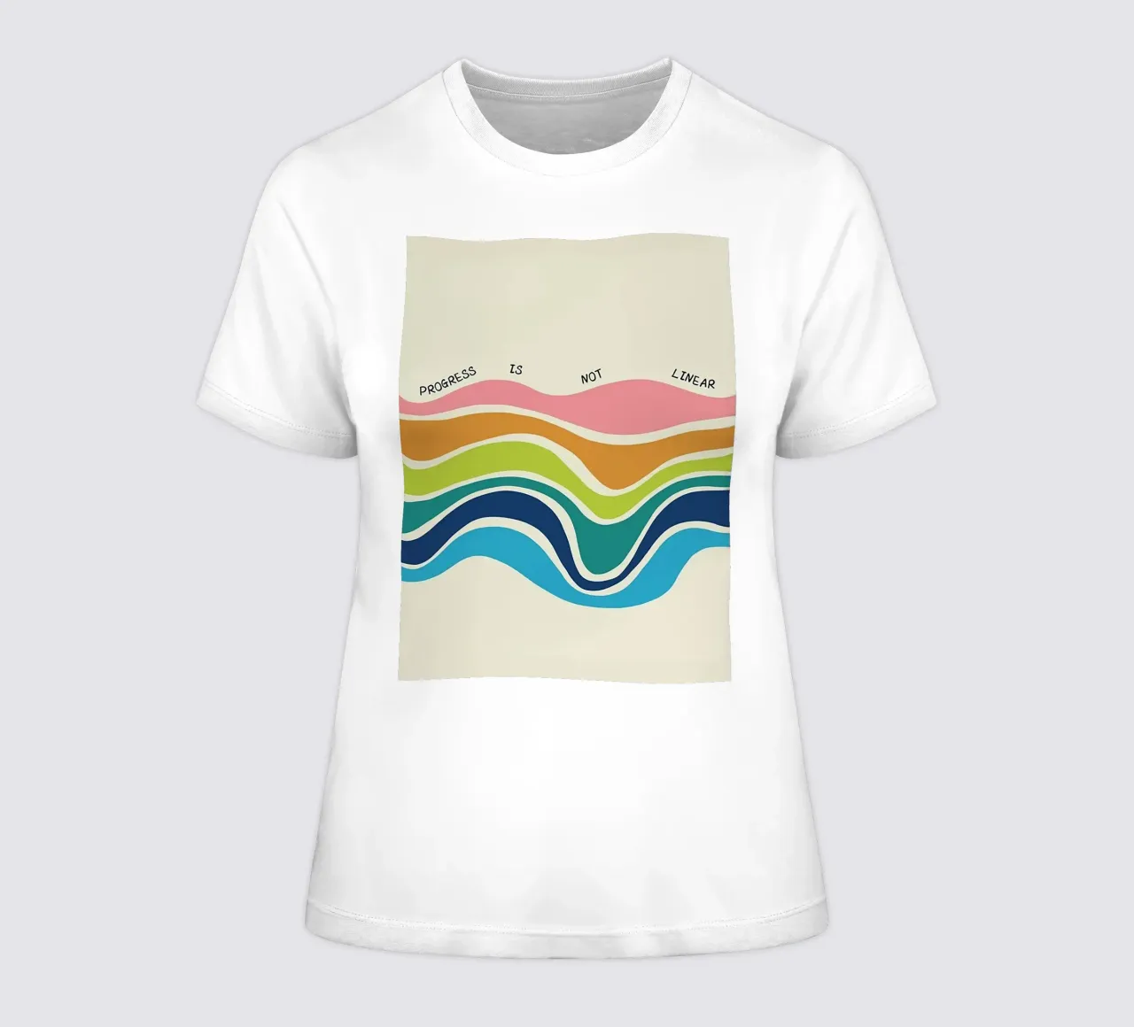 Il progresso non è lineare t-shirt da donna da Jasonheeran