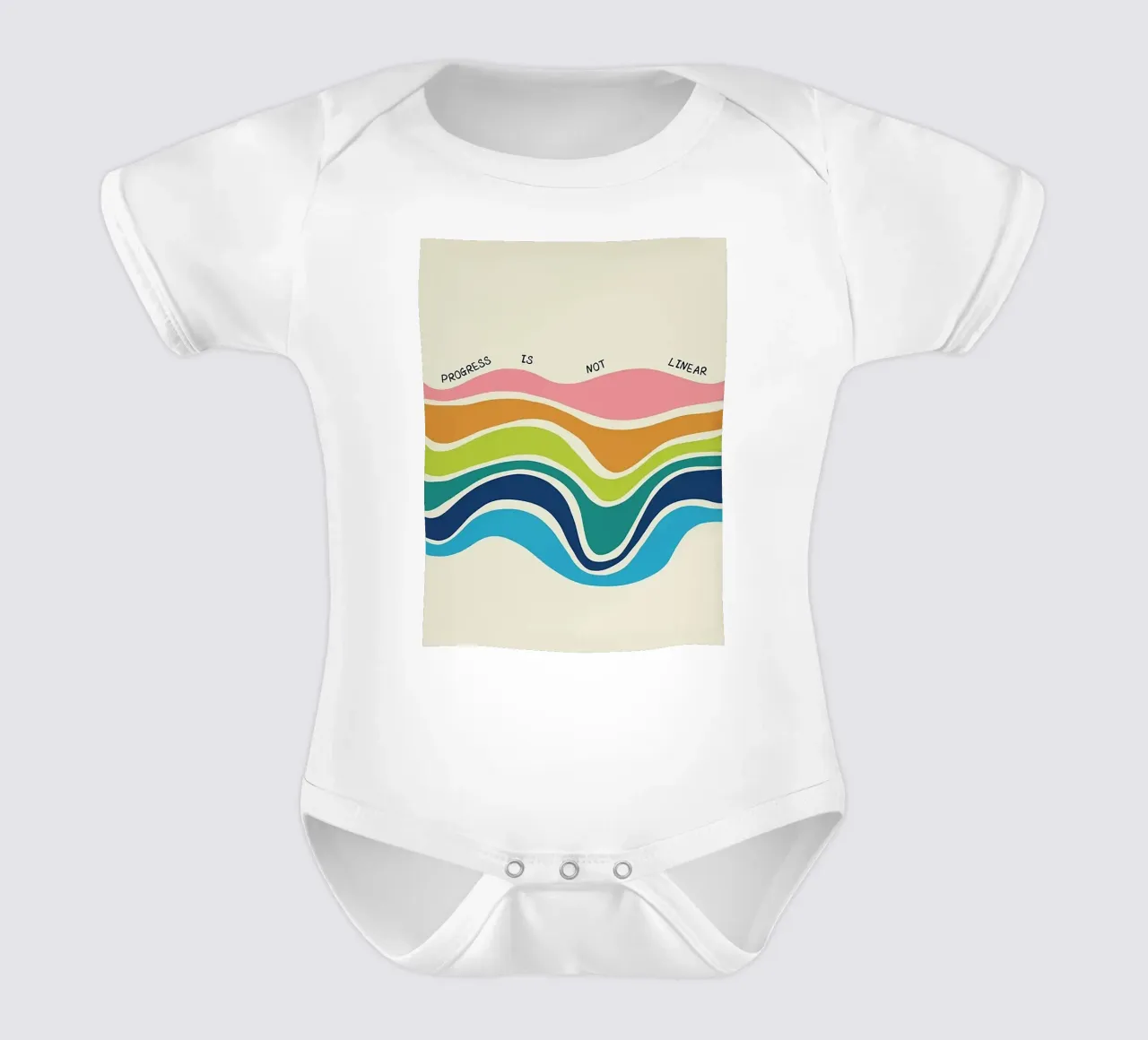 Fortschritt ist nicht linear Kurzarm Babybody von Jasonheeran
