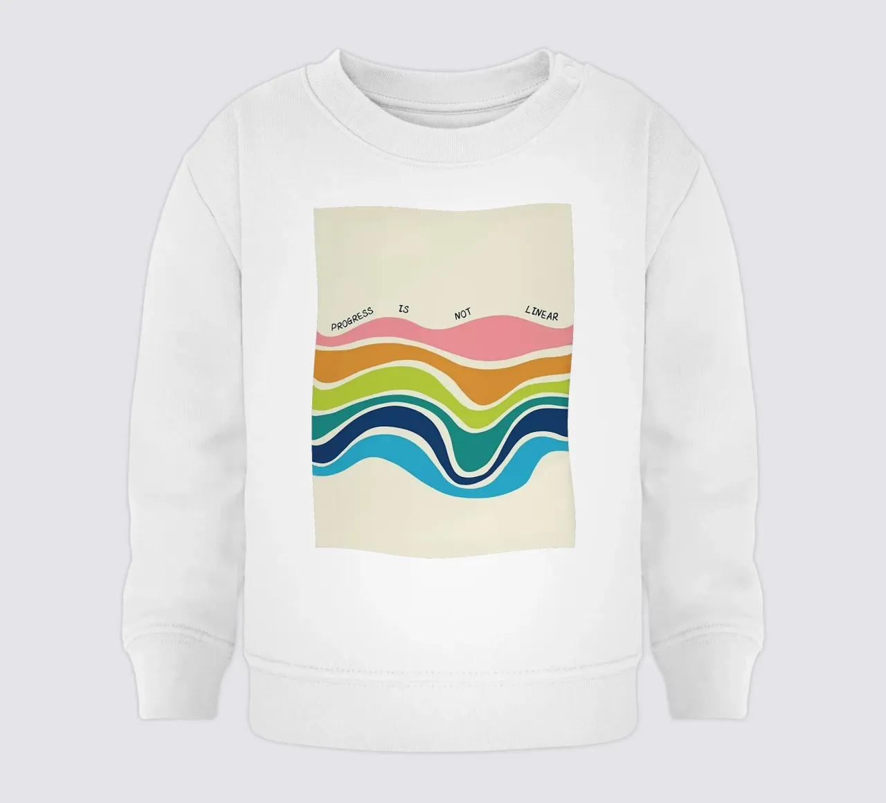 Il progresso non è lineare felpa neonato da Jasonheeran