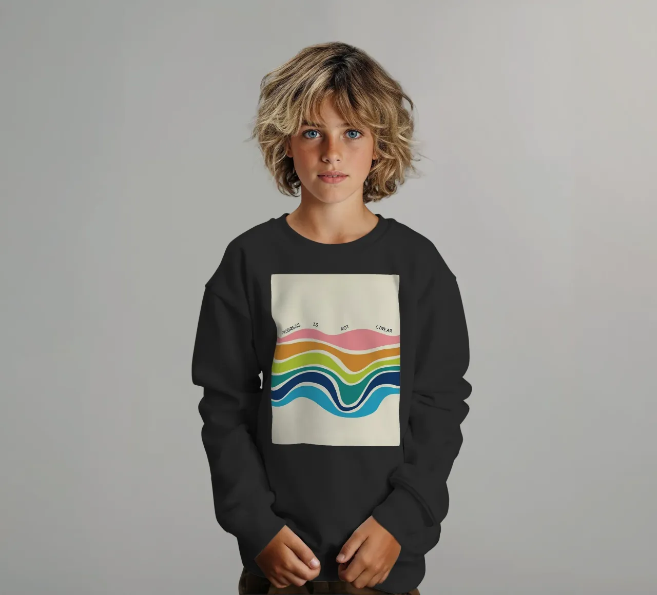 Il progresso non è lineare felpa bambino da Jasonheeran