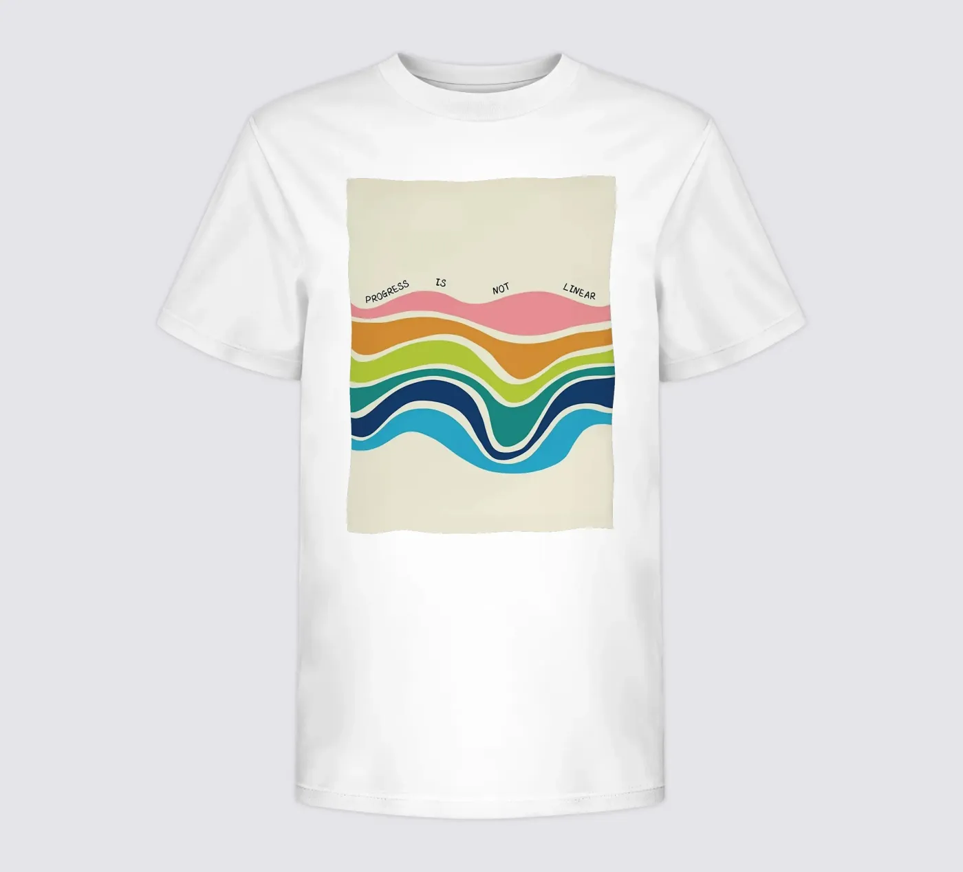 Fortschritt ist nicht linear Kinder T-Shirt von Jasonheeran