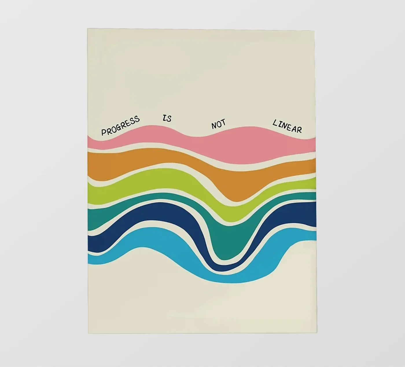 Vooruitgang is niet lineair fotobehang van Jasonheeran