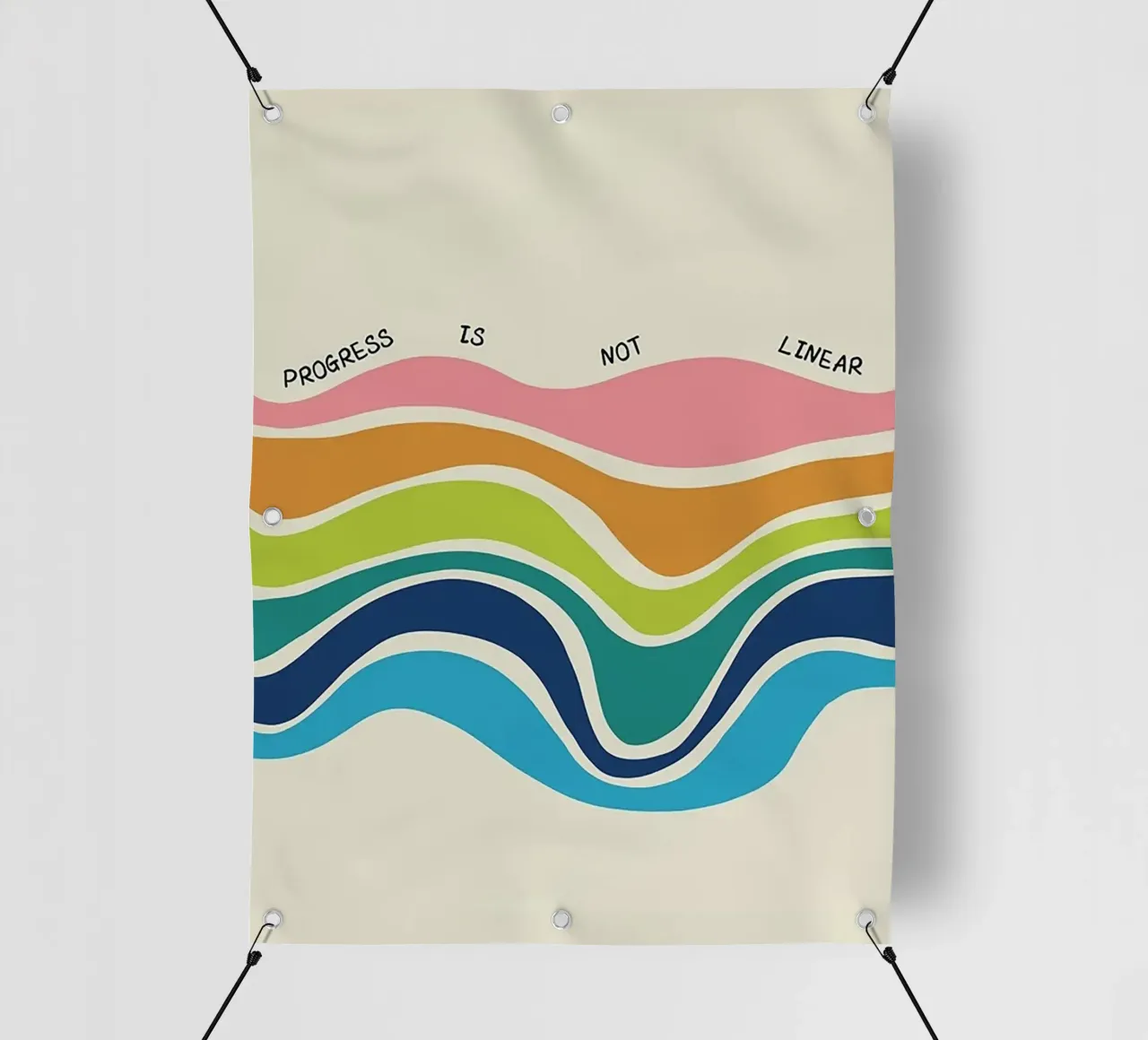 Il progresso non è lineare telo in pvc da Jasonheeran