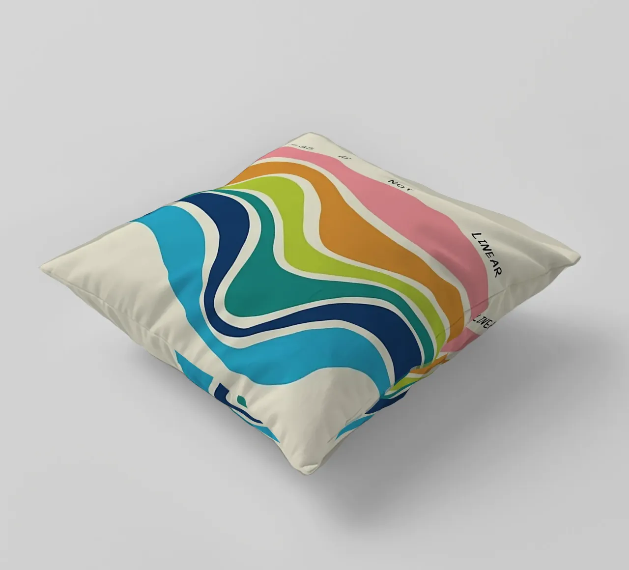 Progress Is Not Linear decorative cushion by Jasonheeran