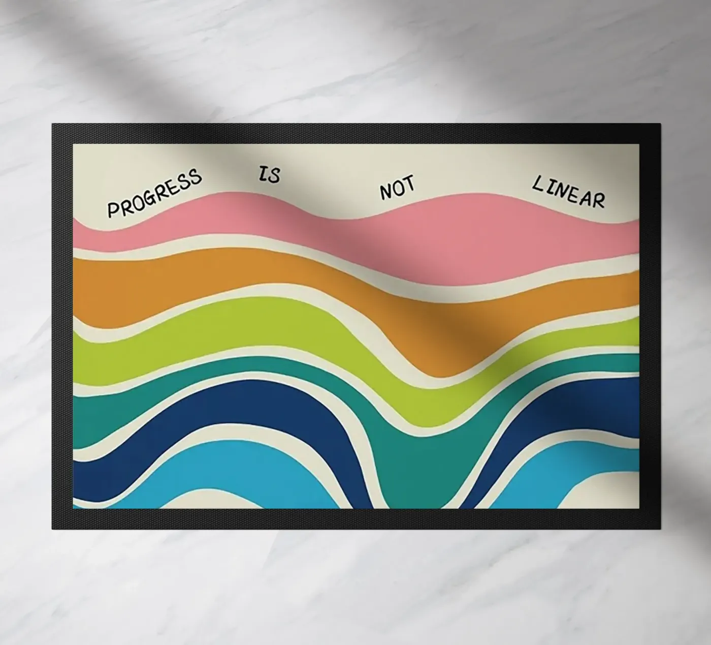 Fortschritt ist nicht linear Fußmatte von Jasonheeran