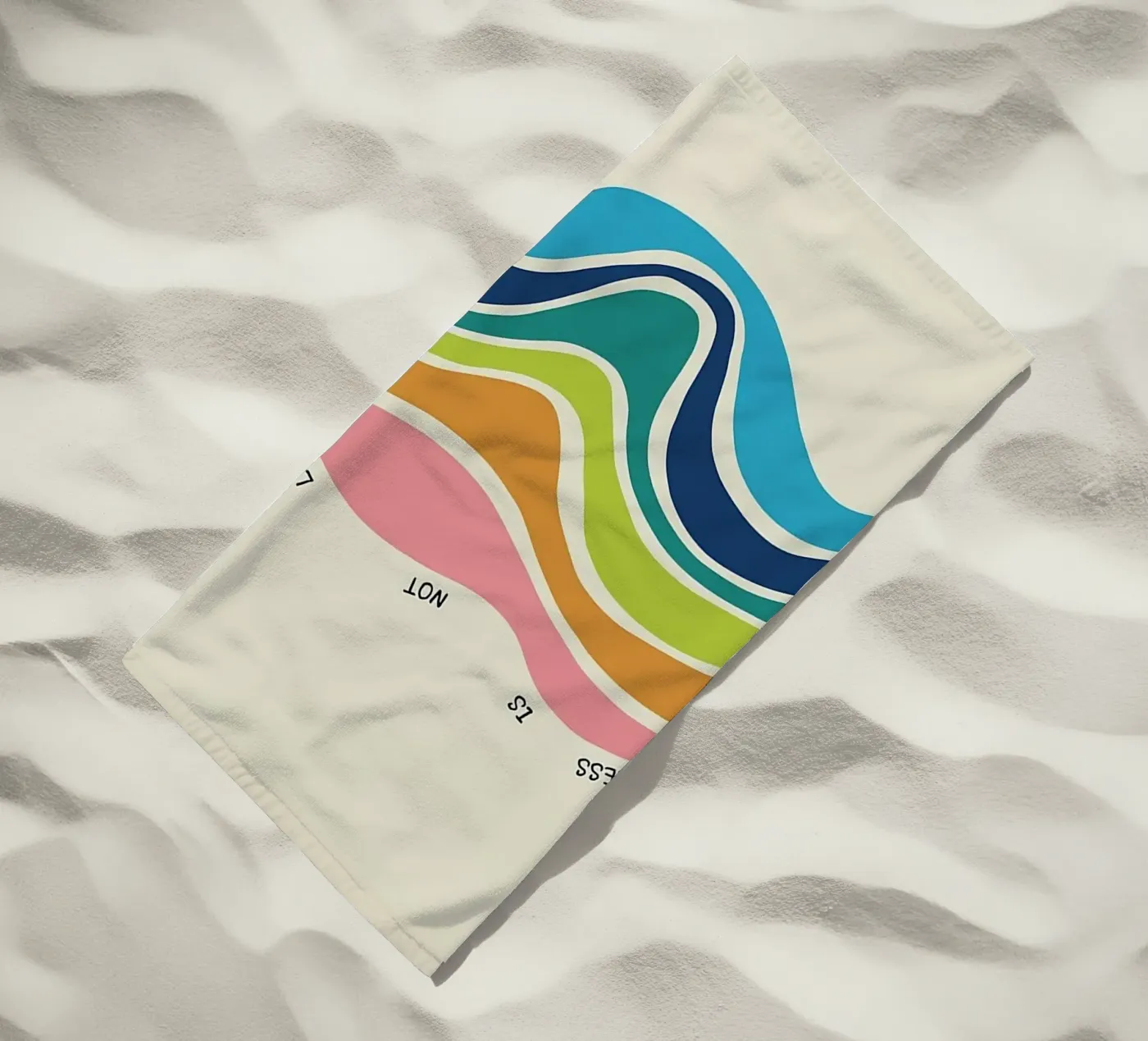 Progress Is Not Linear beach towel by Jasonheeran