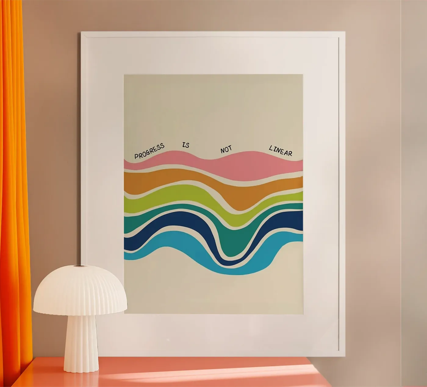 Progress Is Not Linear poster by Jasonheeran