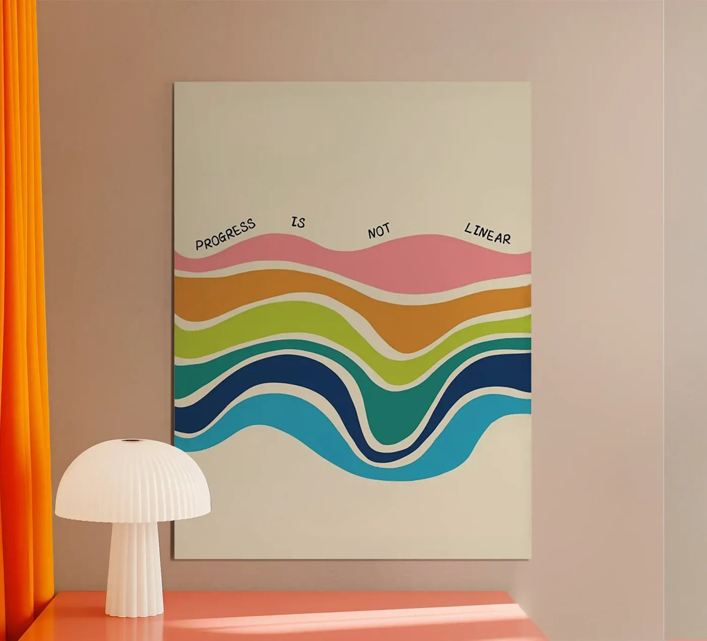 Progress Is Not Linear poster by Jasonheeran