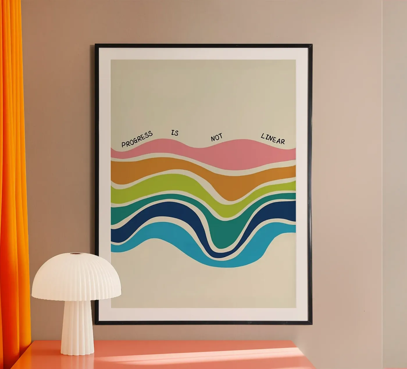 Progress Is Not Linear poster by Jasonheeran