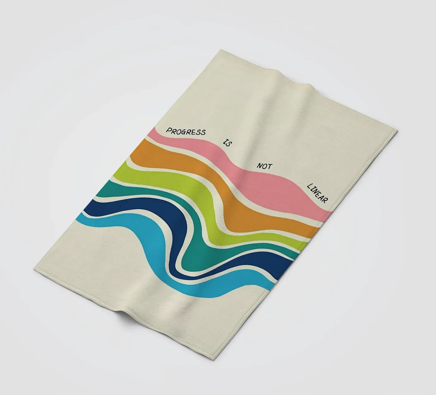 Progress Is Not Linear Fleecedecke von Jasonheeran