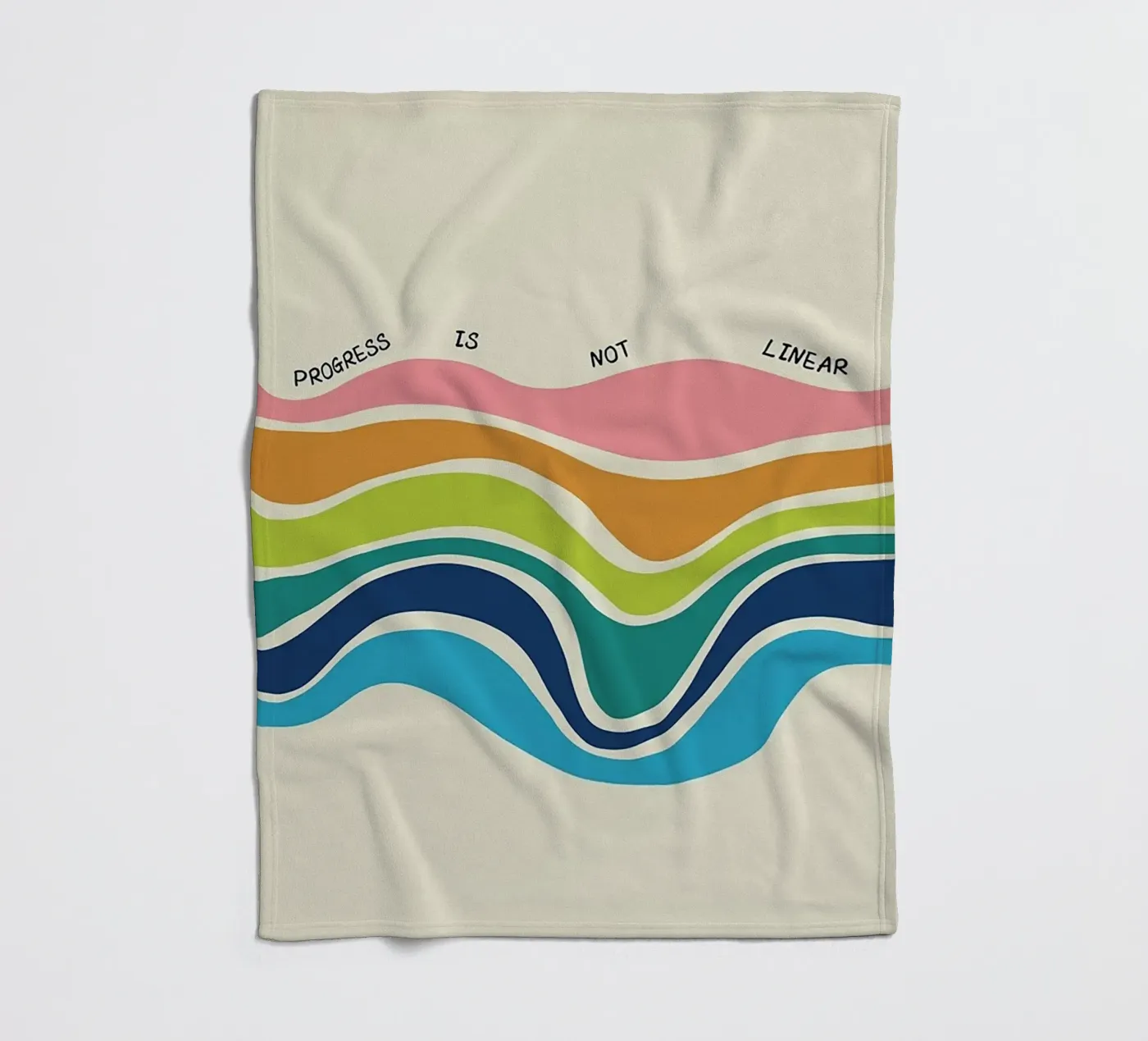 Progress Is Not Linear Fleecedecke von Jasonheeran