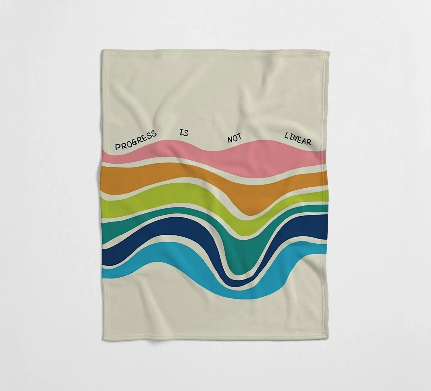 Progress Is Not Linear Fleecedecke von Jasonheeran